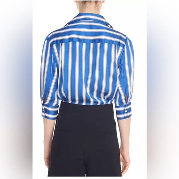 Sandro Paris Quentin Striped Bodice Romper Size:34 - Picture 2 of 8